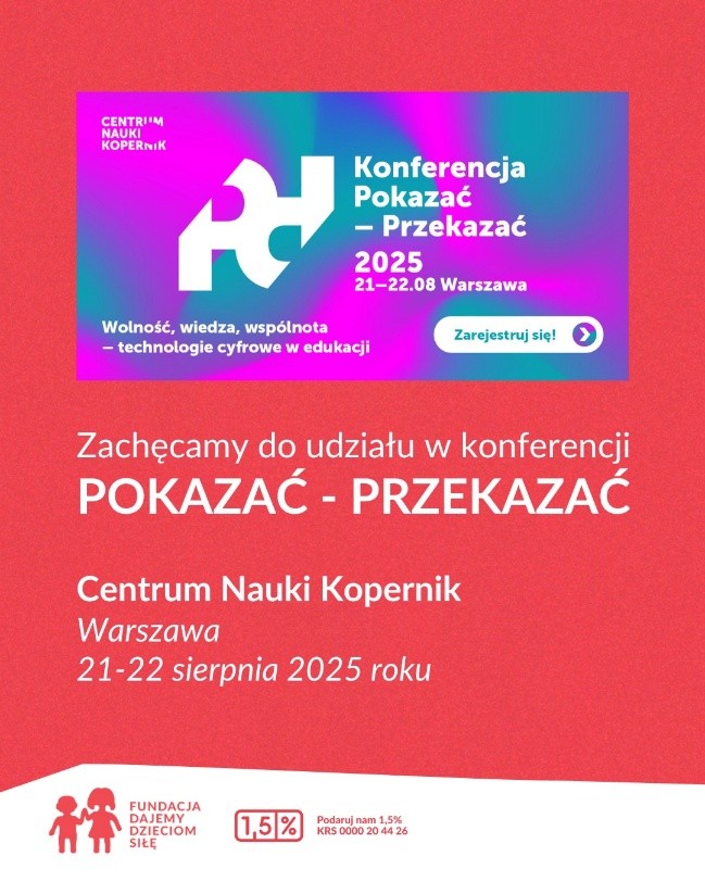Plakat Pokazać-Przekazać