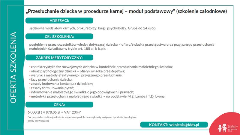Przesłuchanie dziecka