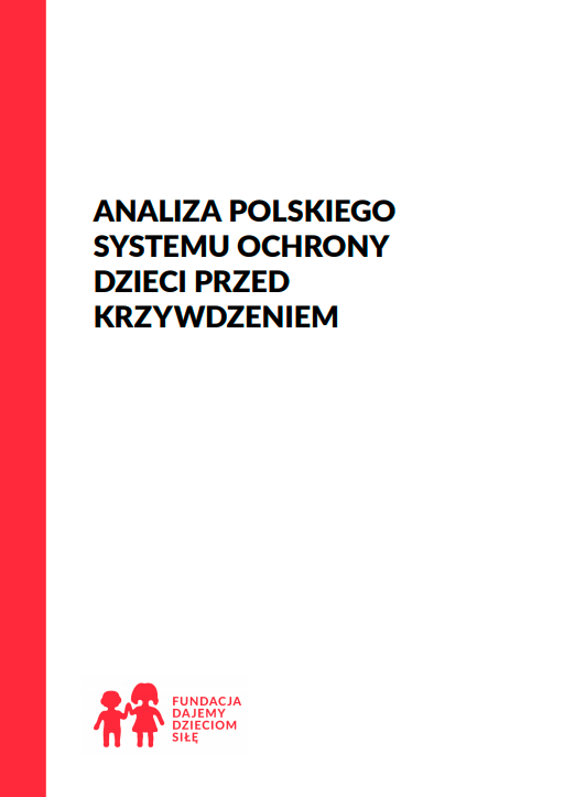 Biała okładka. Po lewej stronie na krawędzi czerwony gruby pasek przez całą wysokość. Tytuł wielkimi czarnymi literami.