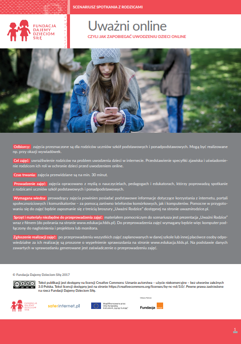 Szarobiałoczerwona okładka. U góry zdjęcie z nastolatką wpatrzoną w telefon. W tle odwróceni rodzice,