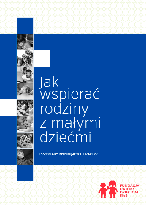 Okładka. Po środku na granatowym tle duży tytuł białą czcionką. Po lewej stronie małe czarnobiałe zdjęcia rodzinne